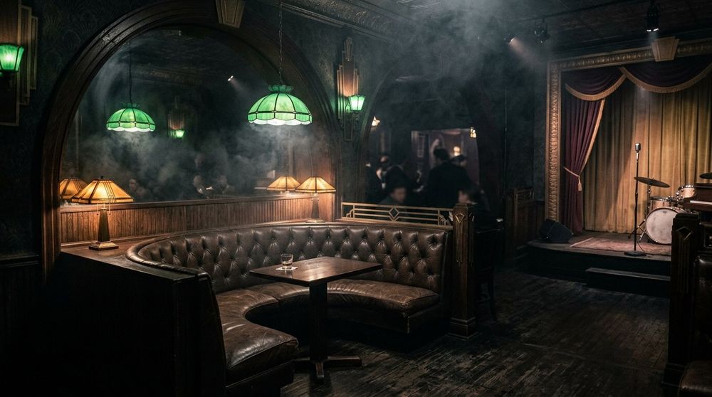 A Prohibition-era jazz lounge in the style of Capone’s Green Mill